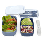 Bentgo Classic Lunch Box - Slate-Portion Control: Different sized compartments in Bentgo Classic allow you to pack all sorts of foods in healthy portions and cut down on lunch expenses.