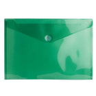 JAM Paper Plastic Envelopes with VELCRO Brand Closure, Letter Booklet, 9.75 x 13, Green Poly, 12 Pack (14628170)-Green