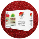 Sandtastik Floral Coloured Sand, 10 lb (4.5 kg) Box, Dark Red-Coarse grain with natural sparkle throughout
