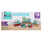 Sistema 18 Piece Food Storage Containers Set-Food storage