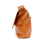 Ashlin Rikar Messenger Bag, British Tan-Long adjustable shoulder strap