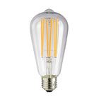 Northern Stars 84790 LED Vintage ST64 7W 120V,Dimmable, Warm White, Clear, 2 Pack-LED ST64,7W, Warm white.