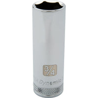 Dynamic Tools 1/2" Drive 12 Point SAE, 1-1/16" Deep Length, Chrome Finish Socket-Size: 1-1/16"