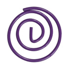 JAM Paper Circular Coloured Papercloops, Purple Round Paper Clips, 5 Packs of 50, 250 Total (2187137g)-Material: Metal