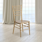 Flash Furniture HERCULES Series Wood Chiavari Chairs - Gold - 2 Pack-Special 45° joints installed on bottom of front seat section for extra stability