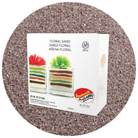 Sandtastik Floral Coloured Sand, 25 lb (11.3 kg) Box, Light Grey-Coarse grain with natural sparkle throughout