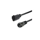 StarTech NEMA 5-15R to NEMA Right-Angle 5-15P Flat Extension Cord, 3' (PAC101R3)-Maximize space on your power strip, surge protector or wall outlet