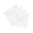 JAM Paper Enveloppes carrées en papier vélin translucide avec fermeture gommée, incolore, paquet de 1000-Fermeture : Gomme
