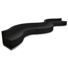 Flash Furniture – Mobilier de réception de série Alon ZB803430SBK en cuir souple, 8 articles, noir-Dimensions : 27 haut. x 41,5 larg. x 25,25 prof. (po)
