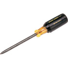 Klein Tools Klein Cushion-Grip Screwdrivers-Round Shank, Square Recess Tip - 4 Pack (TV530)-Handle Type Cushion Grip