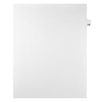 Mark Maker Legal Tabs - Letter Size - White - 1/25th cut - 25 tabs per package - 5 packages Pack - Number 130-White Single Tabs