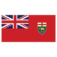 Provincial Flag, Manitoba, 4" x 6", 12/Pack-4" x 6" flag, rectangular shape