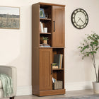 Sauder 435133 HomePlus Storage Cabinet - Sienna Oak-Six adjustable shelves.