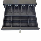Eddie's - Tiroir-caisse - 3,90" H x 16,10" L x 16,50" P - Noir-Noir - Métal