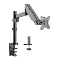 Uplite Single Monitor Mount Arm Pole Height Adjustable Stand for One Screen 17" - 32"-Compatibility - Single monitor mount fits most screens 17” to 32” in size with 75x75mm or 100x100mm backside mounting holes