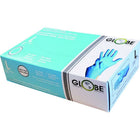 Globe Nitrile Powder Free Medical Gloves - 4mil - Large - Sky Blue - 100 Pack-Waterproof protective barrier, disposable and powder-free for extended use