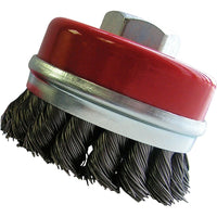 Osborn Bridled Cup Brushes, 3" Dia. x 5/8"-11 Arbor - 4 Pack-Application Type Steel