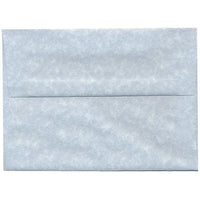 JAM Paper A7 Invitation Envelopes, 5.25 x 7.25, Parchment Blue Recycled, 250 Pack (10379H)-Blue parchment recycled envelope