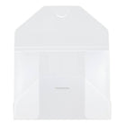 JAM Paper Plastic Portfolio with Tuck Flap Closure, Small, 4.25 x 6.25 x.25, Clear Frost, 4 Pack (1918 009g)-Material: Plastic