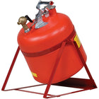 Justrite Laboratory Safety Cans in Steel & Polyethylene, Polyethylene Tilt Can with Stand-Self-closing faucets offer controlled dispensing of hazardous liquids