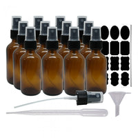 Wamaco Amber 2 oz Glass Spray Bottle-Container for liquids such as essential oils and cleaning products