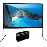 Elunevision 275'' Quick Fold Front and Rear Projection-Screen Type: Portable Fixed Frame Screen