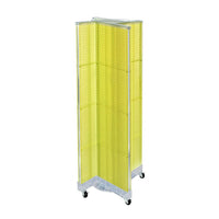 Azar Displays Pegboard Floor Display Pinwheel Spinner, 60" x 16", Yellow (700421-YEL)-Made from pegboard