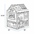 Bankers Box At Play Playhouse - 32"W x 38"L x 48"H - Gingerbread-Easy 2-Piece Assembly: Playhouse easily folds up and breaks down for storage