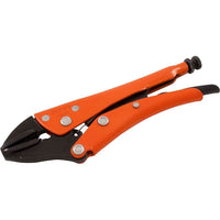 Grip-on 5" Locking Pliers, 1-1/8" Jaw Opening, Straight Jaws-Jaw opening (inches): 1-1/8"
