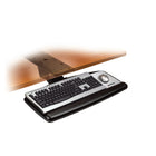 3M Sit/Stand Easy Adjust Keyboard Tray with Precise Mousing Surface - Black-Lever locks adjustment