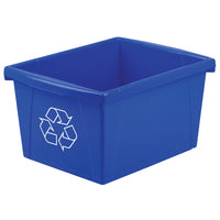 Storex Recycling Bin - Letter size-Do your part to help the environment