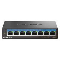 D-Link 8-Port Multi-Gigabit Unmanaged Switch-Eight 2.5 Gigabit Ethernet ports provide multi-speed transmission ideal for high-performance Wi-Fi 6 networks, allowing fast data transfers and maximizing network bandwidth