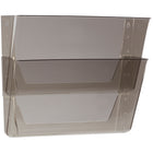 Storex Wall Files - Letter Size - Smoke - 12 Pack-Rounded edges won't snag or tear paper