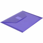JAM Paper Plastic Envelopes with Hook & Loop Closure - Index Booklet - 5.5" x 7.5" - Purple - 12 Pack -Size: Index / Check (5.5" L x 7.5" W)