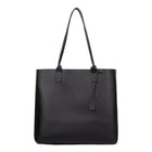 Bugatti PURE Laptop Ladies Tote Bag - 14.1" - Removable Organizer - Black (LBG5054BU-BLACK)-15'' x 13.25'' x 6.25''