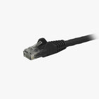 StarTech Cat6 Ethernet Patch Cable with Snagless RJ-45 Connectors, 125 ft, Black (N6PATCH125BK)-Black PVC jacket for colour coding your connections
