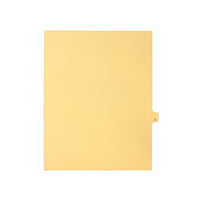 Mark Maker Legal Exhibit Index Tab Buff Single Tabs, 1/26h Cut, Letter Size, No Holes, Letter Q, 25 Pack-Buff Single Tabs, 1/26th Cut