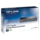 TP-LINK 16-Port Gigabit Desktop/Rackmount Switch (TL-SG1016D)-Supports IEEE 802.3x flow control for Full Duplex mode and backpressure for Half Duplex mode
