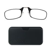 ThinOptics Unisex's Universal Pod Reading Glasses - +2.50 Strength - Black Frame with Black Case -Comfort: Designed in Silicon Valley, ThinOptics Readers are feather-light and engineered to grip with gentle pressure. They can be moved up or down your nose for optimal fit and comfort