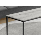Monarch Specialties 3796 Coffee Table - 40"L/Grey/Black Metal-Assembly required: Illustrated instructions and all hardware are provided for convenience (additional tools may be needed)