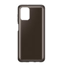 Samsung Soft Clear Cover Case for Samsung Galaxy A12 - Black-Black