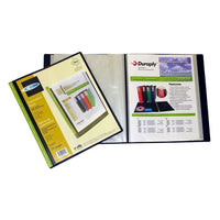 Filexec Poly Presentation Book, Black, Letter, 6 Pack-Poly Presentation Book