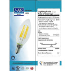 Northern Stars 84034 LED B10 5W 120V, Dimmable, Cool White, 10 Pack-Clear