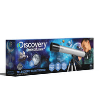 Discovery Kids Telescope with Tripod-50x and 100x lenses: Powerful enough to see the Moon and other celestial objects, the telescope can also be used for closer objects such as observing birds and nature from afar.