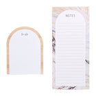 Gartner Studios Listpad - 9" x 4" - Marble - 2 Pack-Two listpads