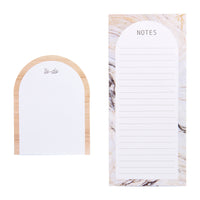 Gartner Studios Listpad - 9" x 4" - Marble - 2 Pack-Two listpads