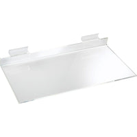 Wamaco Acrylic Slatwall Shelves, 6"D x 12"L, 5 Pack-6" D x 12" L Acrylic Slatwall Shelf