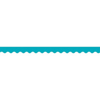Teacher Created Resources Scalloped Teal Border Trim, 72 Pack-Bulletin board borders are apt for decorating Toddler - 12th grade classrooms