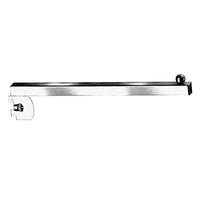 Wamaco 12" Slatwall Straight Arm, Black, 10 Pack-Rectangular fixture ideal for hanging clothing and other merchandise
