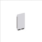 Mark Maker Modular Sneeze Guard Side - 11.5" W x 23.5" H panel 1/4" Clear Acrylic -2 4" aluminum bottom rails - 18" living hinge-Our clear modular sides are to be combined with the modular fronts as an extension for extra protection.